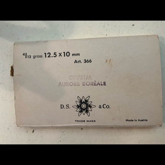 10 vintage Austrian Aurora borealis crystal pendants - Picture 3 of 6